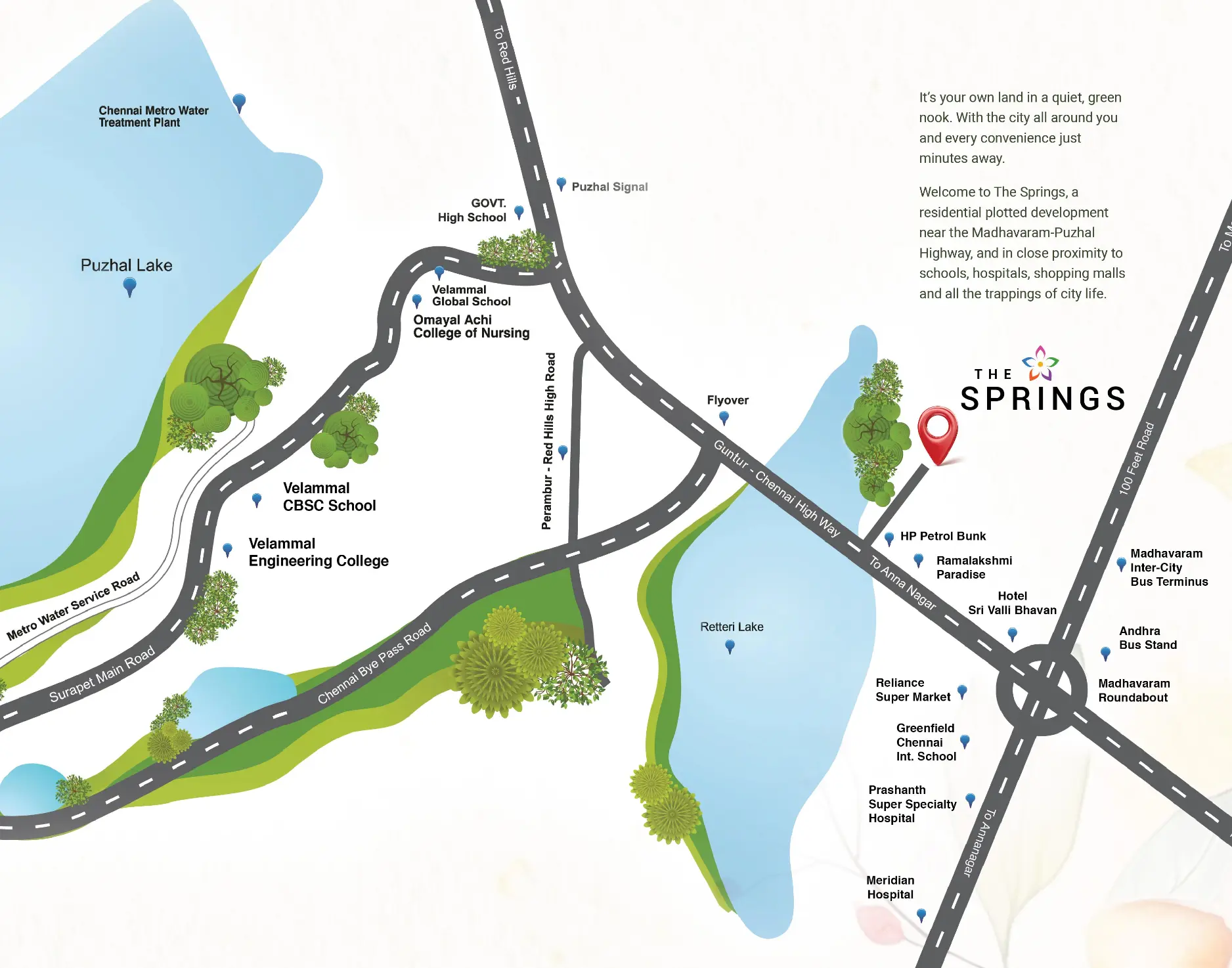 The Springs plots for sale in Madhavaram