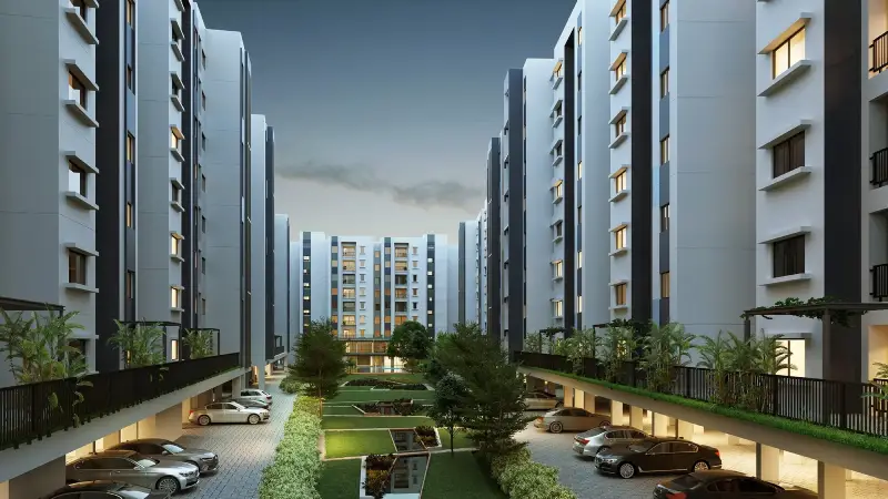 Front elevation of the properties in Chennai by Silversky Builders