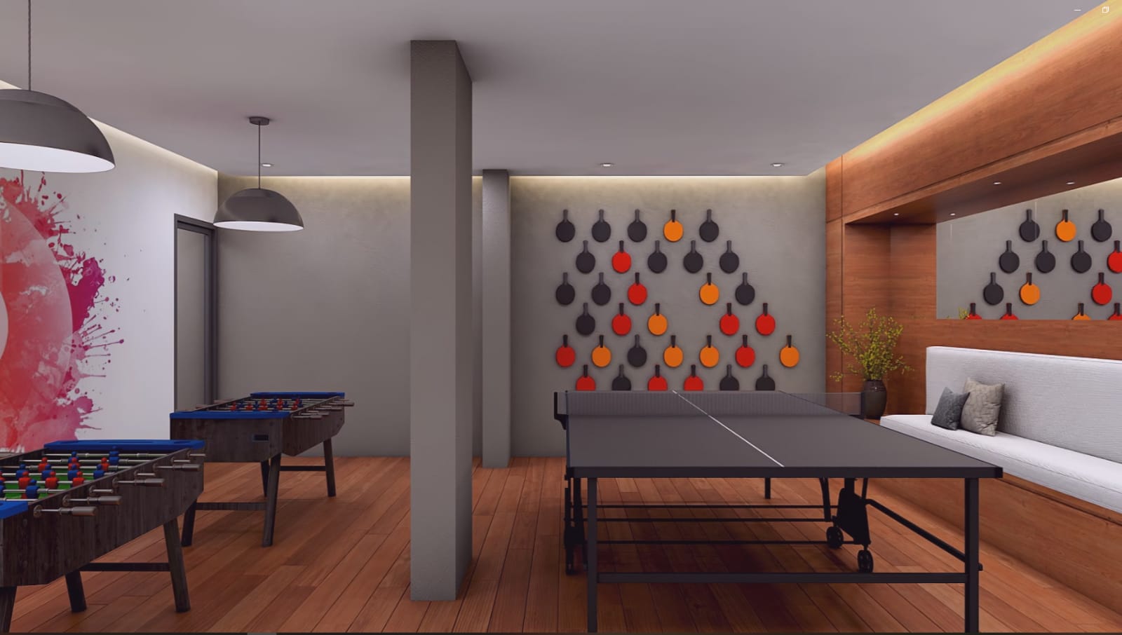 Living hall view of the Flats in Chennai by Silversky Builders